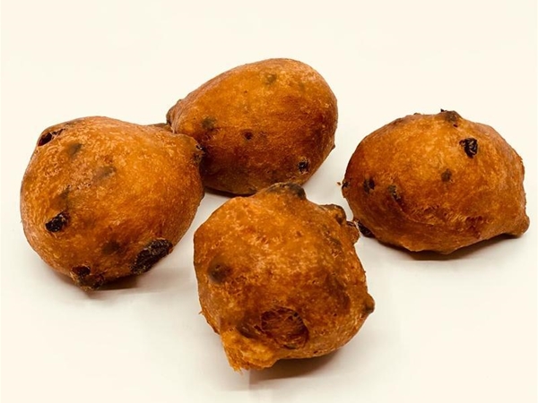 Oliebollen met krent, rozijn, cranberrie